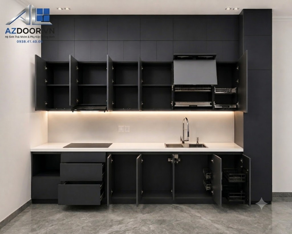 vách ngăn, tủ bếp giá rẻ ở TP.HCM